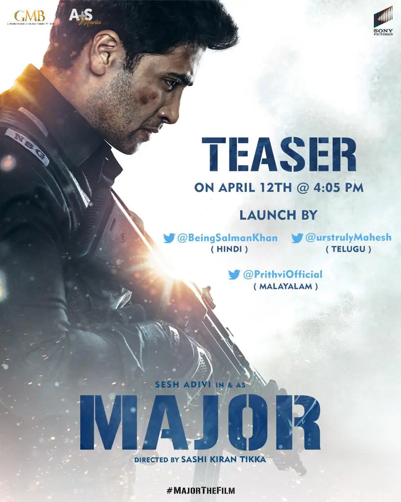 MajorMovie Teaser ReleasingTomorrow