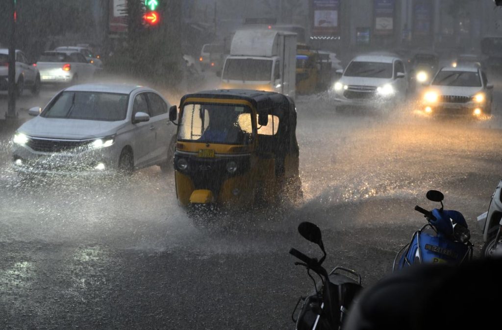 HYDERABAD-DROWNS - POLICE-URGE-WFH-AMID-DELUGE