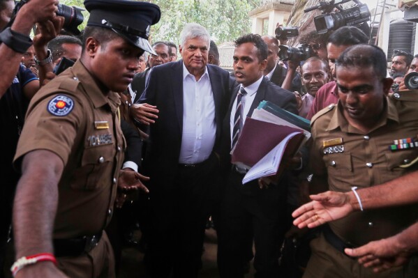 SRI-LANKA'S-EX-PRESIDENT-WICKREMESINGHE-ARRESTED