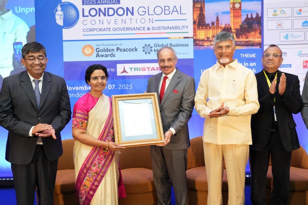 Nara Bhuvaneswari Honoured with Two Awards in London