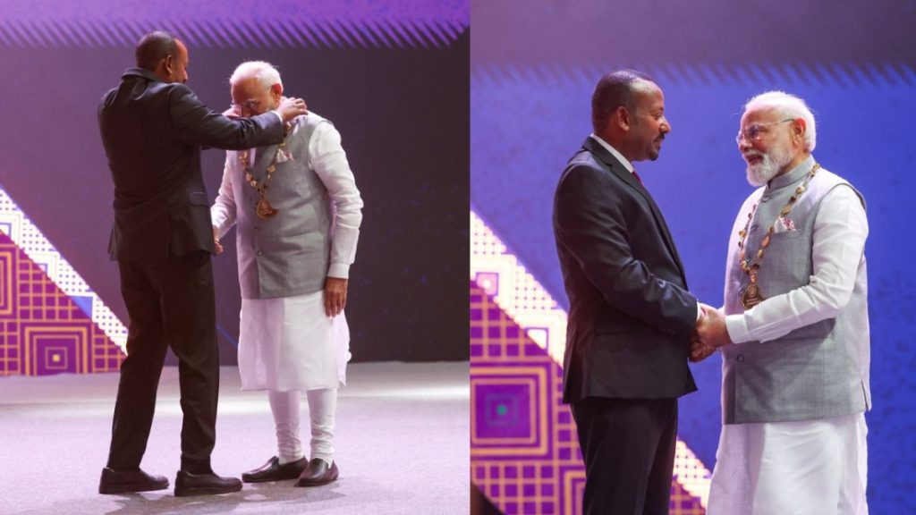 PM Modi Honoured with Ethiopia’s Highest Civilian Award